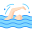 Luxury swimming pool amenity
