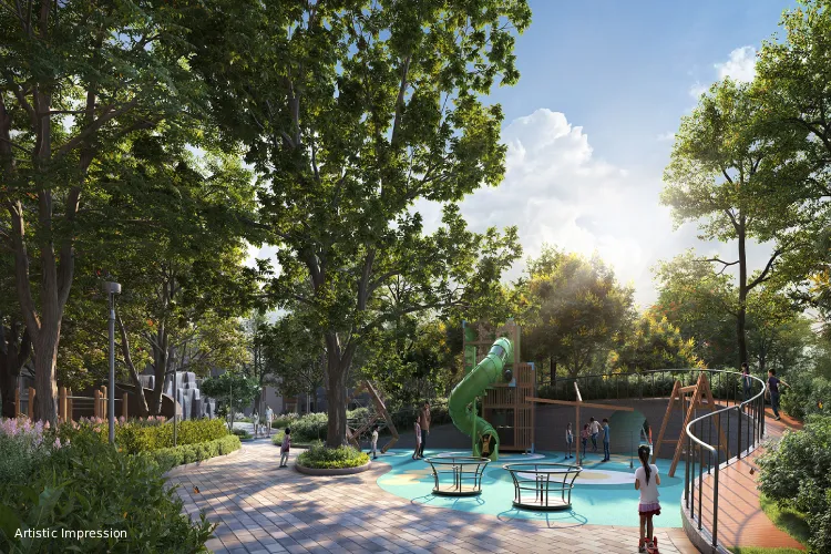 Outdoor children's recreation zone